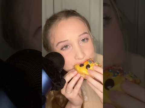 asmr eating the dunkin donuts easter doughnuts mukbang