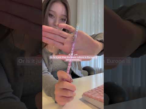 ASMR Day in my life at the Law Firm 🍵🖥️ #beautyasmr #lawschool #mymorningroutine