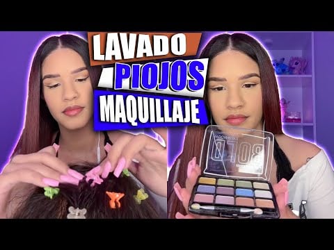 Asmr te busco los piojos, te lavo el pelo, te maquillo, peino