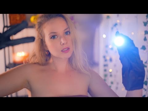 ASMR Very realistic cranial nerve examination 👩‍⚕️ Super crinkle gloves 🧤