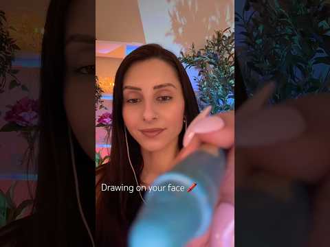 Don’t move real quick… I’m drawing on your face ✏️ #asmr #relax #cozynights #sleepaid #asmrtriggers