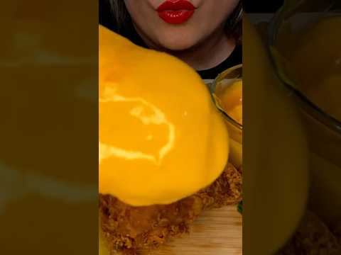 Crispy Cheesy Fried Chicken #shorts #asmr #foodie #popeyes