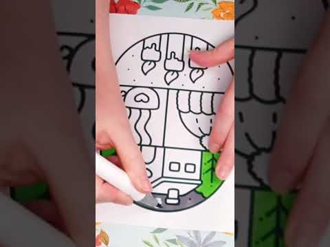 Color With Me Christmas ASMR #asmrlikeasandbox #cocowyo #cocowyocoloringbook #relaxingcoloring