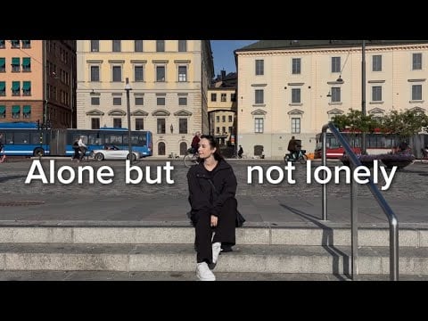 Alone but not lonely 