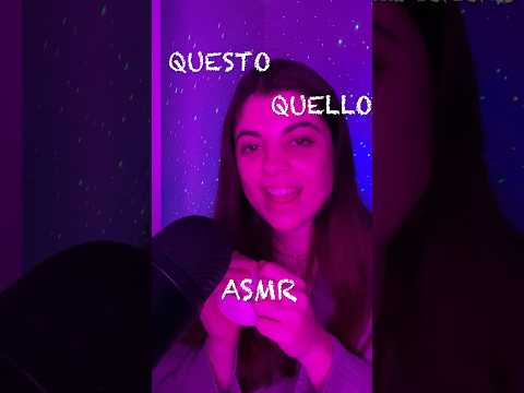 ASMR 🌼 QUESTO O QUELLO? quale suono preferisci? #asmrita #asmr