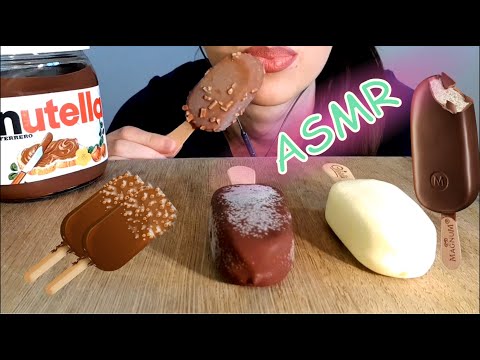 ASMR | Eating Ice Cream & Nutella | No Talking | Lady M. ASMR