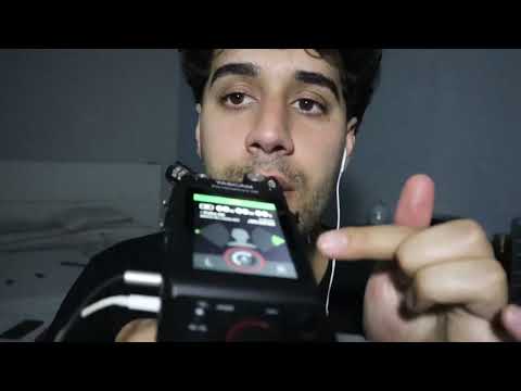 ASMR no talking || Mouth sounds || new tascam x8