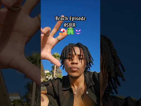 ASMR at the Beach ⛱️  #asmr #triggersforsleep #sleep #asmrsounds #mouthsounds