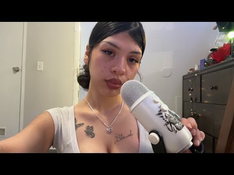 ASMR Deep In Your Ear Slow Whispers (very tingly) 