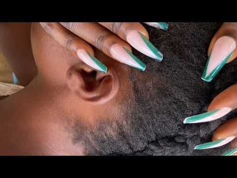 ✨Aggressive✨ Scalp Scratching Asmr Real person- Ear Cleaning with Bubblegum 🤩