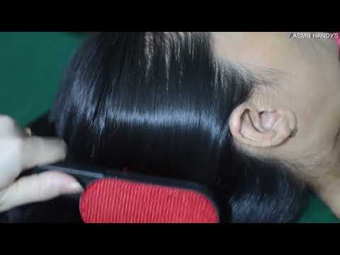 ASMR Tingly Head Scratching With Hair Parting, Relaxing Hair Combing For Stress Relief