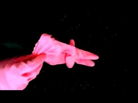 Rubber Kitchen Gloves in Pink and Latex  [[ ASMR ]]