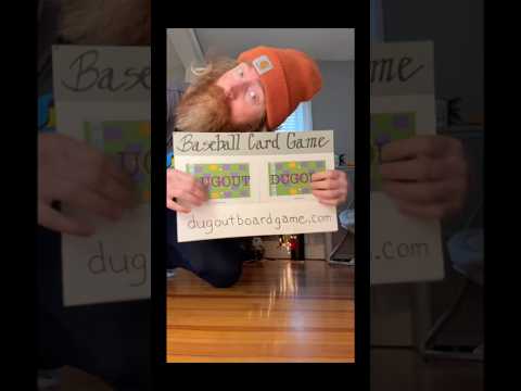 ⚾️My Dad & I Made A Baseball Card Game⚾️