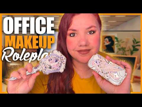 ASMR Office Friend DOES your MAKEUP Roleplay | ASMR for Sleep Relaxation