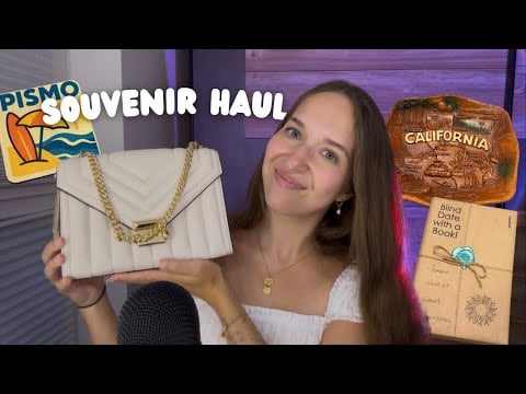 ASMR Souvenir Haul from the US 🇺🇸 (Tapping & Scratching on Tingly Trinkets, Close Whisper Ramble)