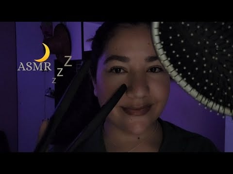 ASMR - Cuidados Com o Cabelo | Spray Chapinha Escova Creme Óleo e Muitos SONS De Cabelos REAIS💤