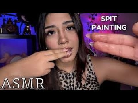 ASMR ESPAÑOL / SPIT PAINTING INTENSO y RICO + L4M0 MIS DEDOS + EXTRA RELAJANTE