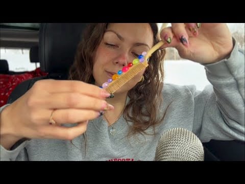 asmr/ bedazzled wooden makeup toys💄😍💖