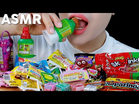 ASMR Mexican Candy Eating Sounds | 멕시코 불량식품 먹방 | MINEE EATS