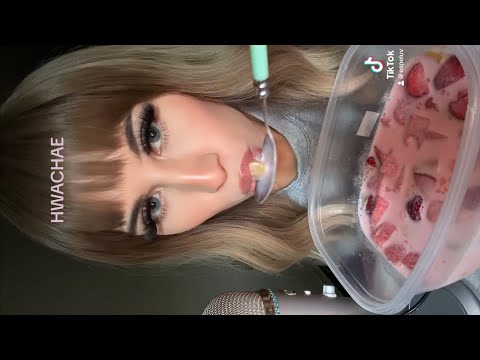 ASMR MUKBANG - HwaChae 🍉 Watermelon Punch