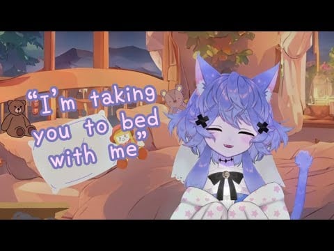 “ASMR” Roleplay: Your Sister Makes You Cuddle with Her to Sleep on Her Bed, You’re Nice