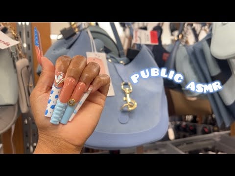 TJ Maxx Public ASMR 🛍️ Purse Tapping, Camera Scratching & Tingly Texture Sounds for Sleep