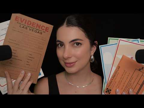 ASMR Detetive Criminal 🔍 Investigando Fotos e Pistas (Roleplay Realista)