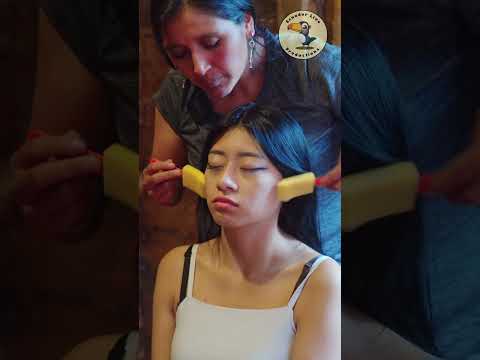Massage & energy cleansing with Esperanza 💆🏻‍♀️ soft whispering & ASMR triggers #shorts