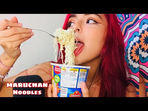 ASMR COMIENDO MARUCHAN RAMEN