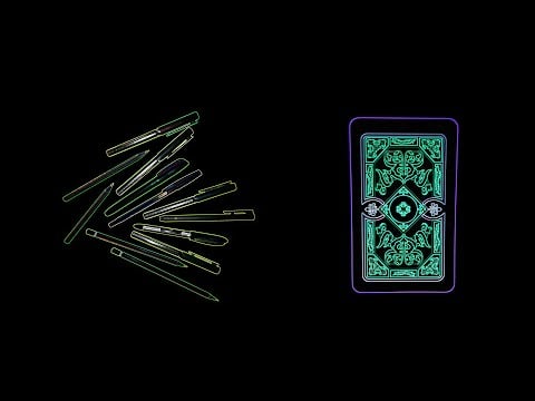 ASMR - 66 Pens, Pencils and Card shuffling [No talking] [Layered]