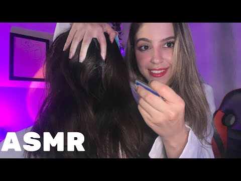 ASMR CUIDANDO DO SEU COURO CABELUDO 💇‍♀️