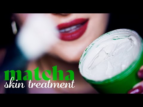 ASMR ~ Tingly Skincare ~ Matcha Skin Treatment, Closeup, Personal Attention, Layered Sounds