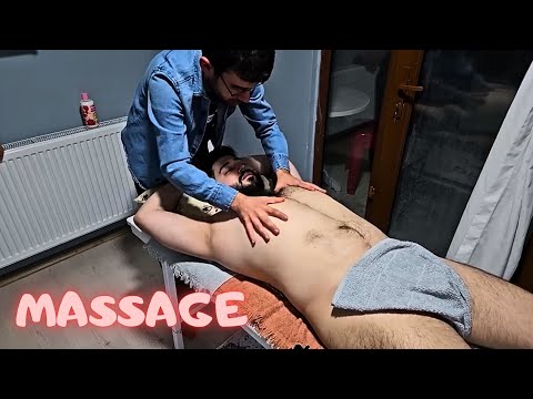 ASMR FULL BODY TURKISH MASSAGE-Chest,leg,feet,arm,back,abdomen