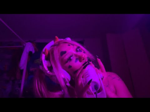 A cow give you some spit painting ASMR