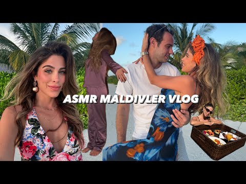 ASMR VLOG | Maldivler balayı  ASMR🌜| Türkçe ASMR