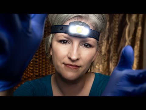 Lofi ASMR Face Exam with 🔦 Light Triggers & Inaudible Whispering