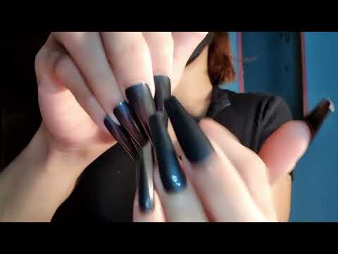 ASMR 🖤✨ Fast and Aggressive Collarbone tapping and scratching ++ 😪😴  **asmrzeroone.