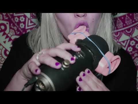 ASMR Mic Licking - asmr 고막 핥기#2💜💛| asmr ear licking sounds,mic licking sounds