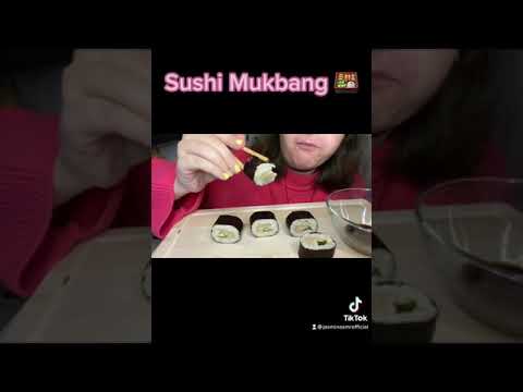 Sushi Mukbang 🍱😴 #shorts #mukbang #mukbangasmr