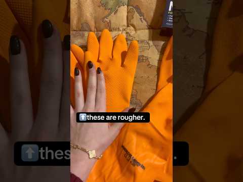 Gloves’s texture: IS WHAT MATTER! different feeling and results! #rubbergloves #glover