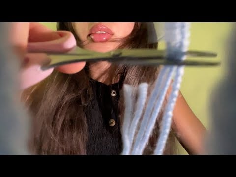 ASMR Giving You A Haircut (your hair is yarn)
