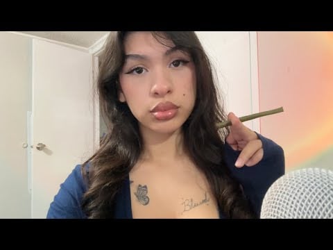 ASMR Smoking very up close to you 