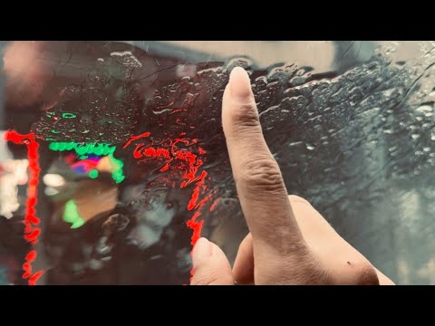 ASMR Tapping in the Car While It's Raining (no talking, lofi)