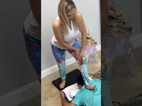 her FOOT *Cracked* His Back  #shorts #chiropractor