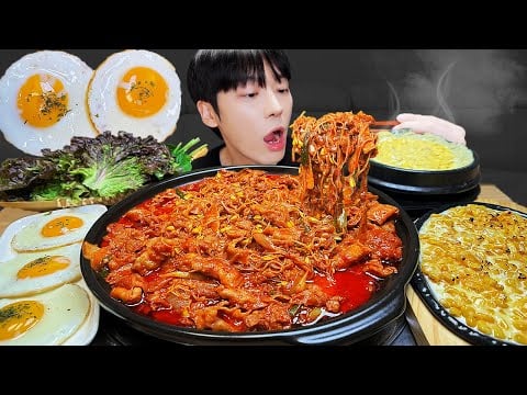 ASMR MUKBANG 집밥 직접 만든 콩나물 불고기 & 레시피 계란찜, 콘 치즈 먹방 | KIMCHI JJIGAE  Korean Home Meal EATING