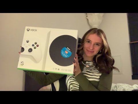 ASMR Xbox series s unboxing 💚🎮