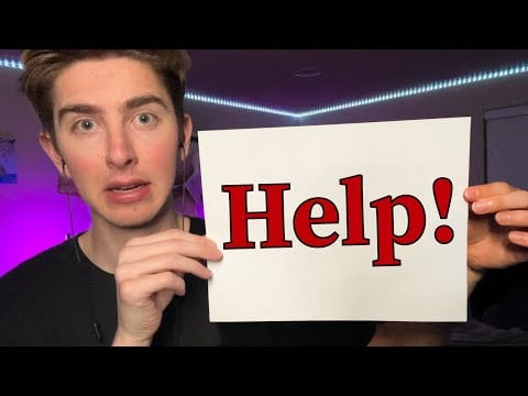ASMR | Help! My Face is Plastic and I Inaudibly Whisper