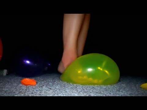 ASMR Playing with Balloons, Tapping, Kisses, Air, Latex Gloves, Popping with Finger Nails and Feet