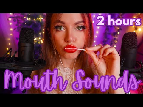 ASMR 2 HOURS OF PURE MOUTH SOUNDS ear to ear✨️