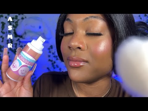 Fast & Slow ASMR Personal Attention | Makeup, Skincare & Hand Movements (Cindy Custom Video)